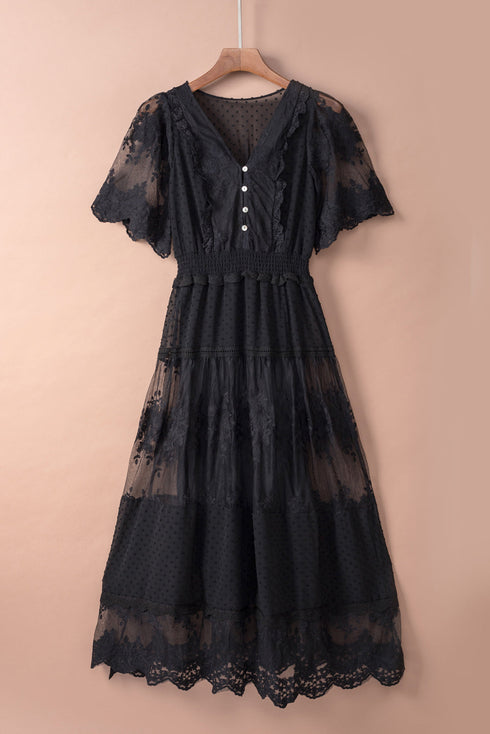 Luminous Dawn Lace Gown